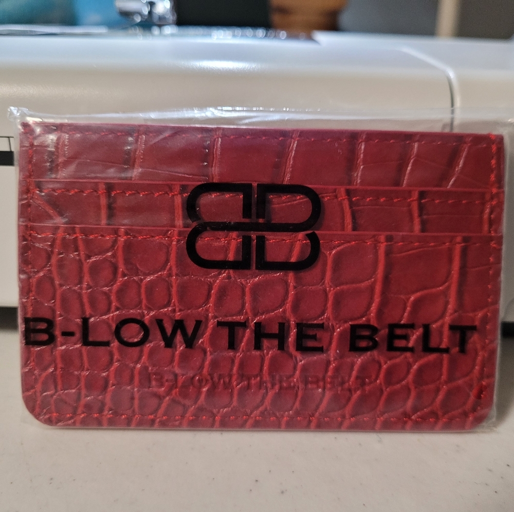 NWT B-low the Belt Croc Card holder